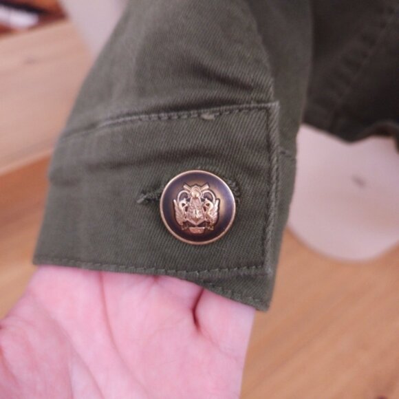 Beautiful One 5 One Embroidered Olive Green Jacket - Picture 4 of 6